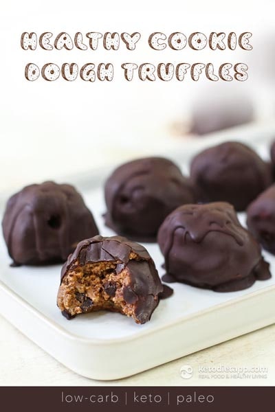 Keto Fat Bombs: Keto Cookie Dough Truffles