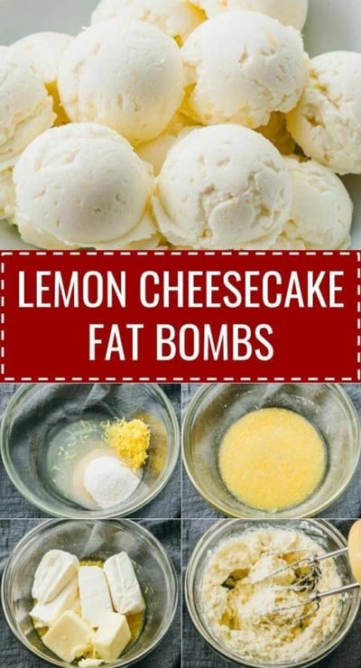 Keto Fat Bombs: Lemon Cheesecake Fat Bombs