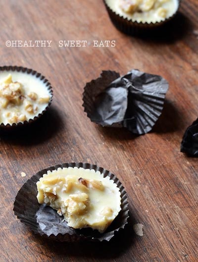 Keto Fat Bombs: Low-carb White Chocolate Butter Pecan Candies