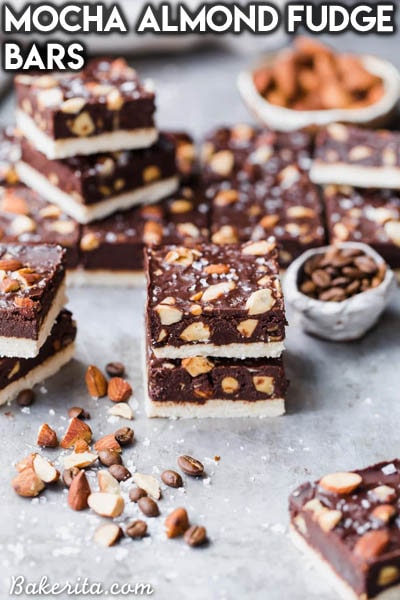 Mocha Almond Fudge Bars