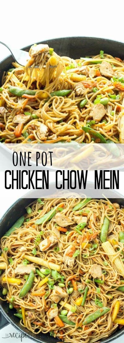 Chicken Instant Pot Recipes: One Pot Chicken Chow Mein