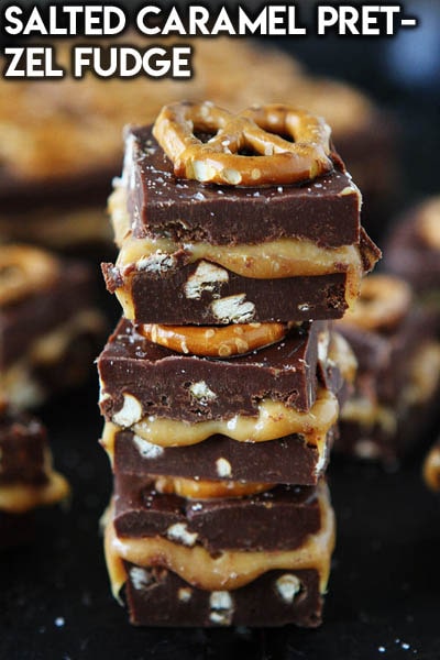 Salted Caramel Pretzel Fudge