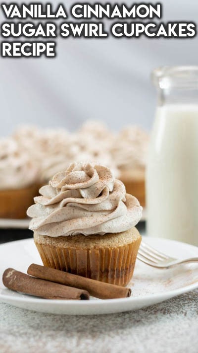 Vanilla Cinnamon Sugar Swirl Cupcakes Recipe