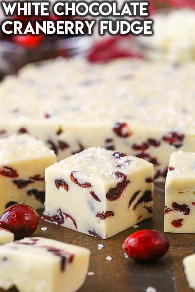 Fantastic Fudge Recipes: White Chocolate Cranberry Fudge