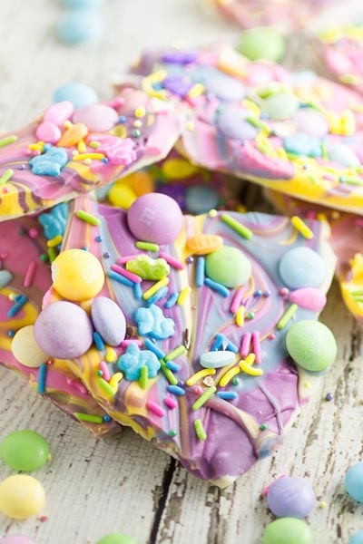 Easter desserts and treats: White Chocolate Easter Bark