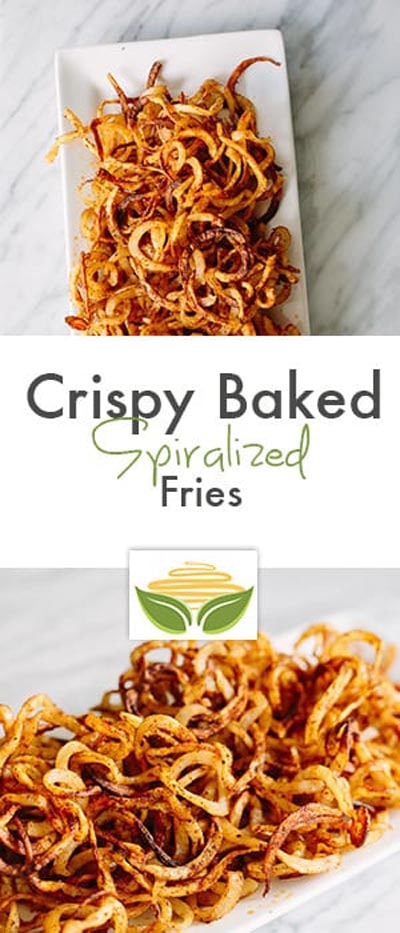 Spiralizer Recipes: Crispy Baked Spiralized Fries