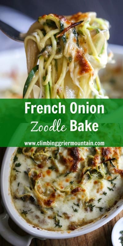 Spiralizer Recipes: French Onion Zoodle Bake
