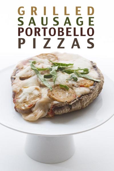 Tasty Keto BBQ Recipes: Grilled Sausage Portobello Pizzas