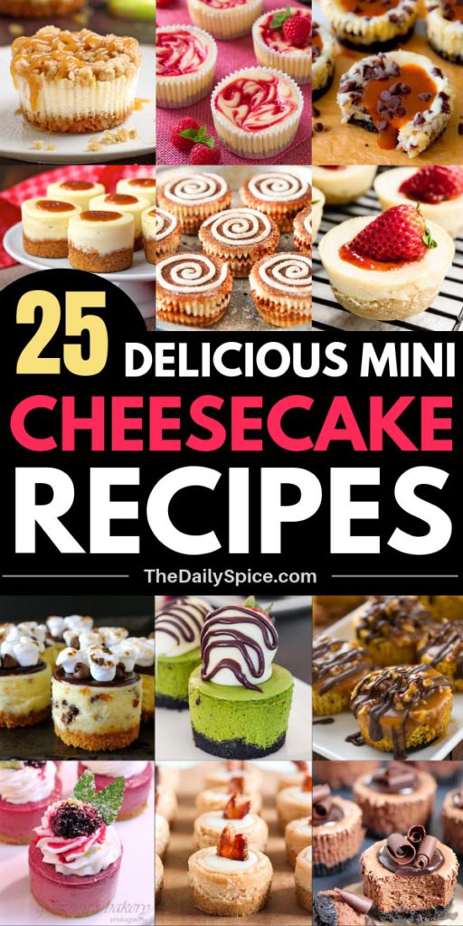 25 Mini Cheesecake Recipes: Bite Sized Desserts - The Daily Spice