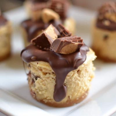 Mini Peanut Butter Cheesecakes