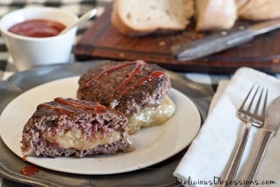 Tasty Keto BBQ Recipes: Stuffed Cheddar Beef Burgers
