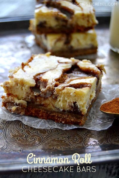 Cinnamon Roll Dessert Recipes: Cinnamon Roll Cheesecake Bars