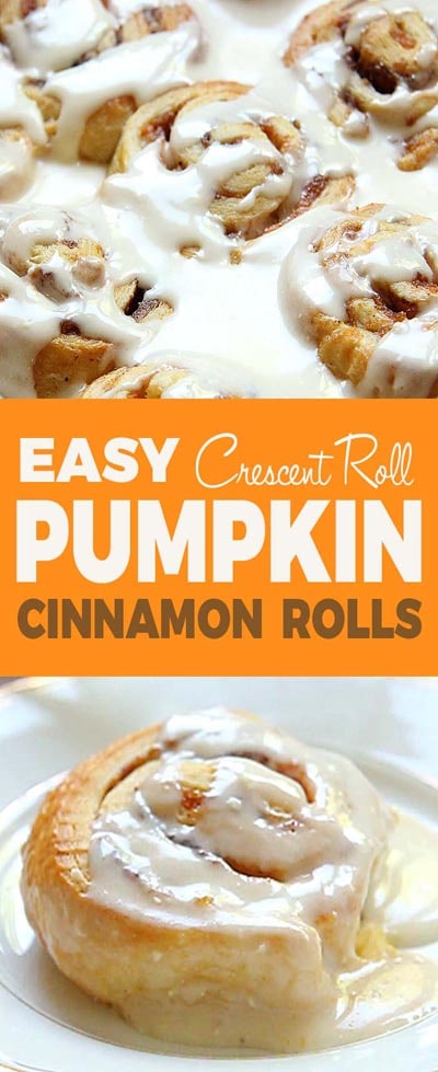 Easy Pumpkin Cinnamon Rolls