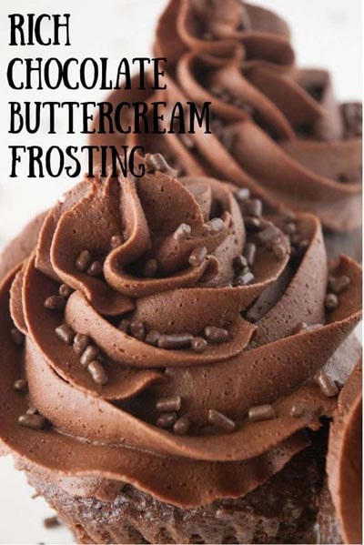 Buttercream frosting recipes: Rich Chocolate Buttercream Frosting