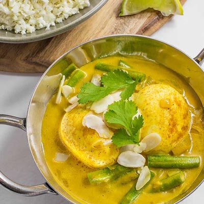 Vegetarian Keto Recipes: Low Carb Indian Boiled Egg Curry