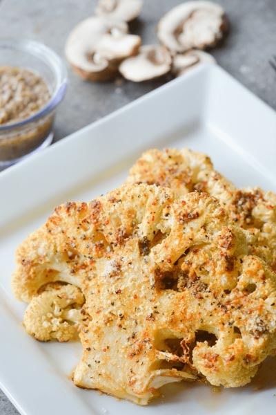 Vegetarian Keto Recipes: Parmesan Cauliflower Steak