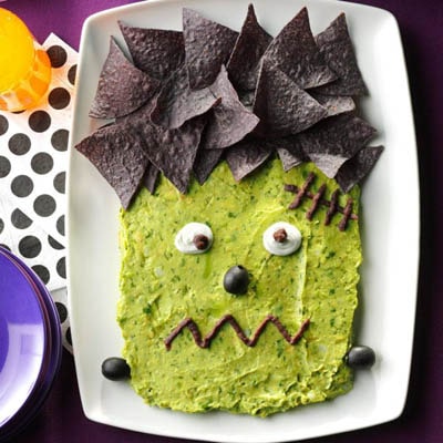 Fun Halloween Snack Ideas and Halloween Treats: Frankenguac