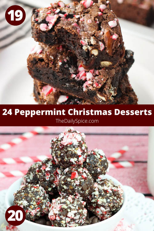 Peppermint Christmas Desserts perfect for the holidays