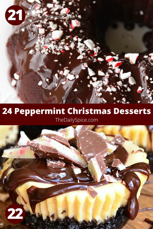 Peppermint Christmas Desserts perfect for the holidays