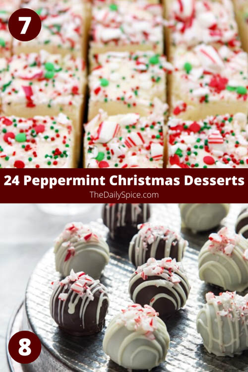 Peppermint Christmas Desserts perfect for the holidays