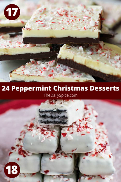 Peppermint Christmas Desserts perfect for the holidays