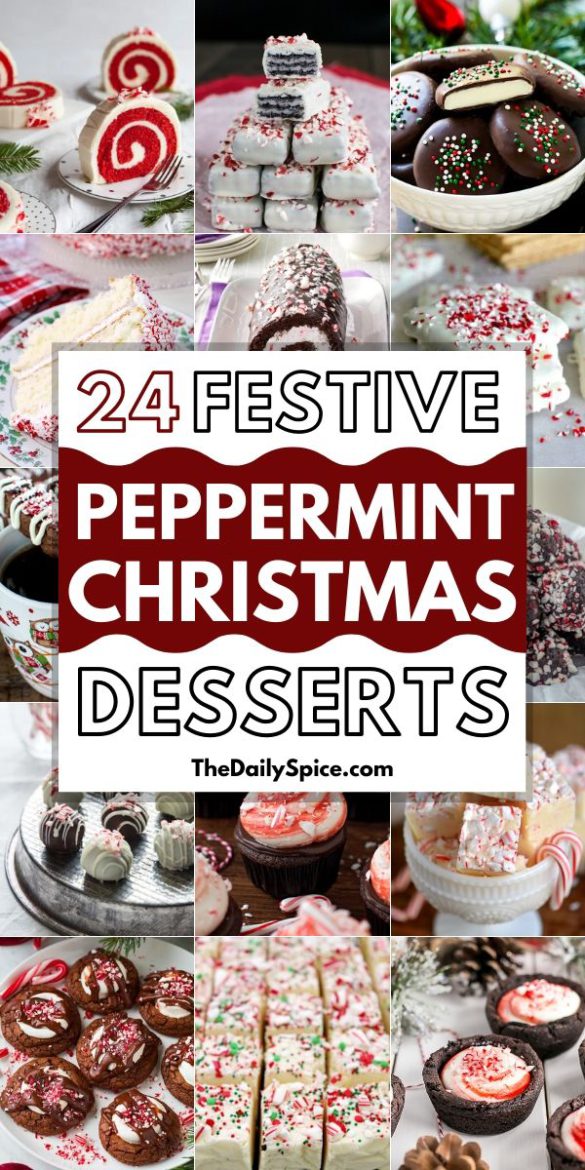 24 Peppermint Christmas Desserts Holiday Treats The Daily Spice