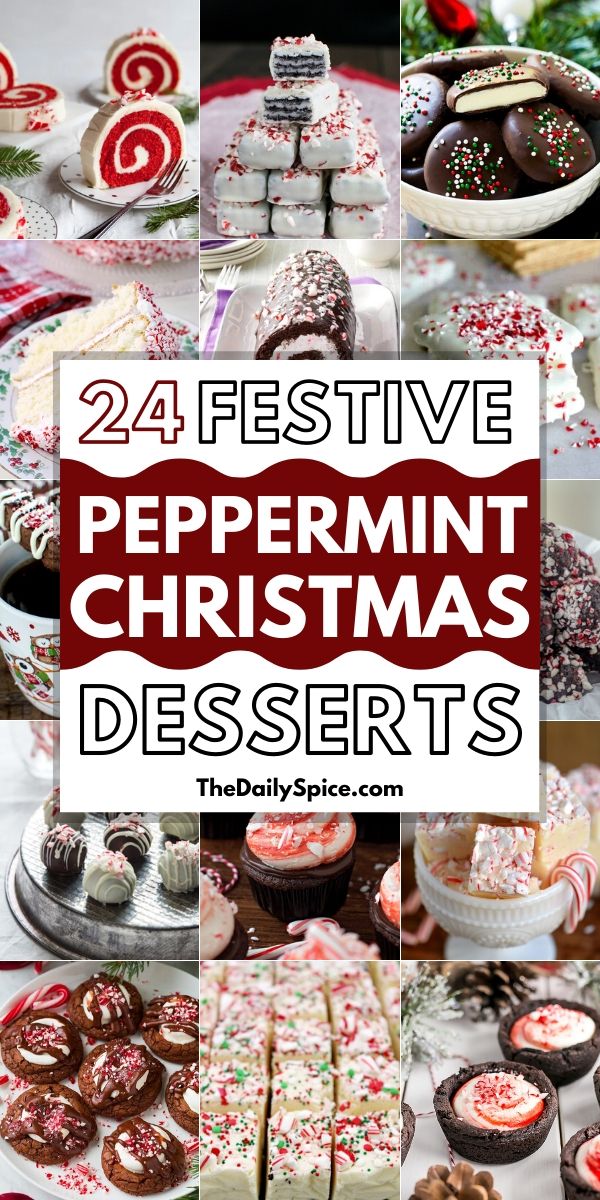 Peppermint Christmas Desserts perfect for the holidays