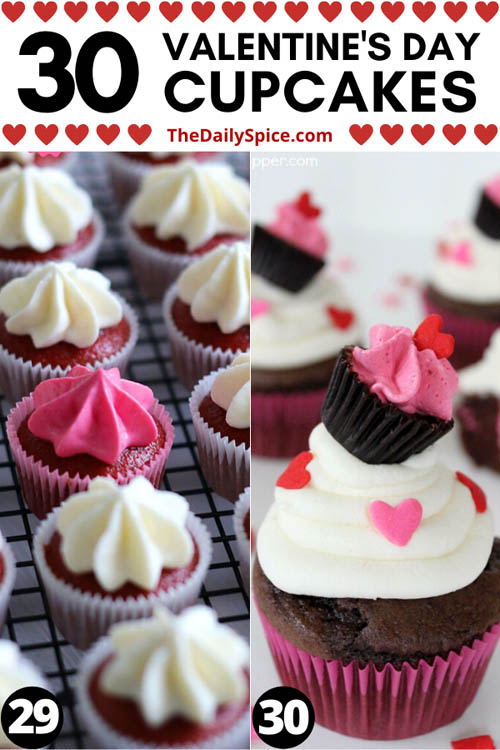 30 Valentines Day Cupcakes Recipes