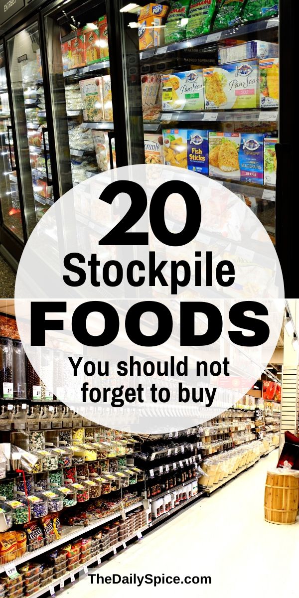 20 Things to stockpile for your emergency food supply