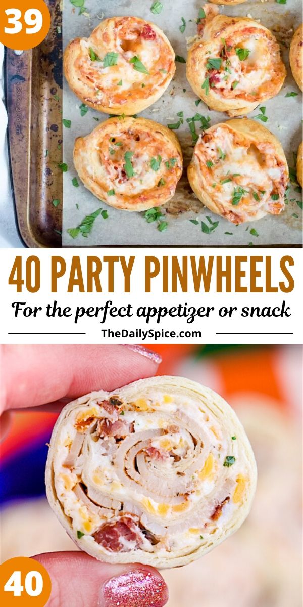 Party pinwheels and roll-ups