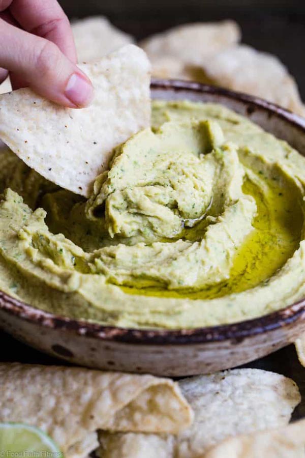 Homemade hummus recipes: Cilantro Jalapeno Hummus