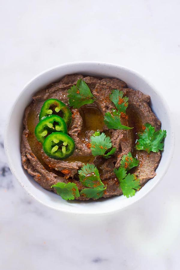 Homemade hummus recipes: Healthy Black Bean Hummus