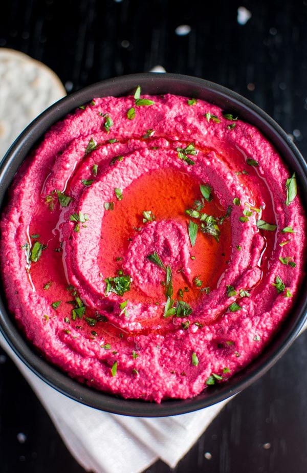 Homemade hummus recipes: Roasted Beet Hummus