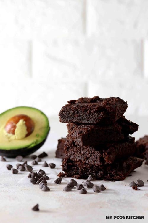 Sugar Free Low Carb Keto Avocado Brownies