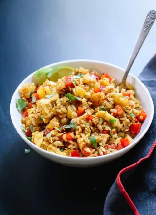 Meatless meal recipes: Thai Pineapple Fried Rice