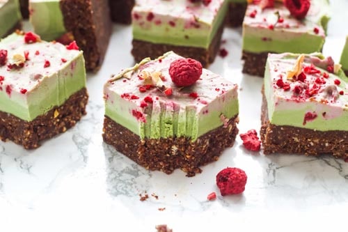 Sugar free desserts: Vegan Matcha Cheesecake