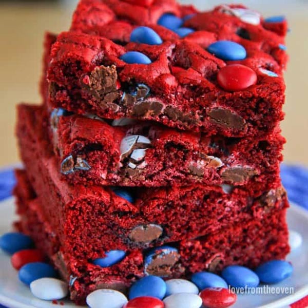 4th Of July Desserts: Red, White & Blue Bars