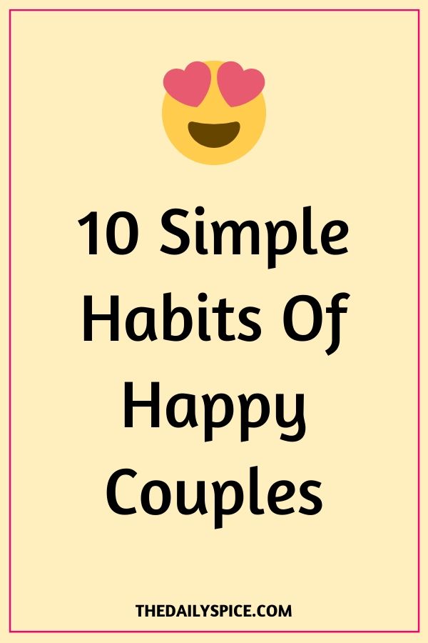 Habits Happy Couples Have