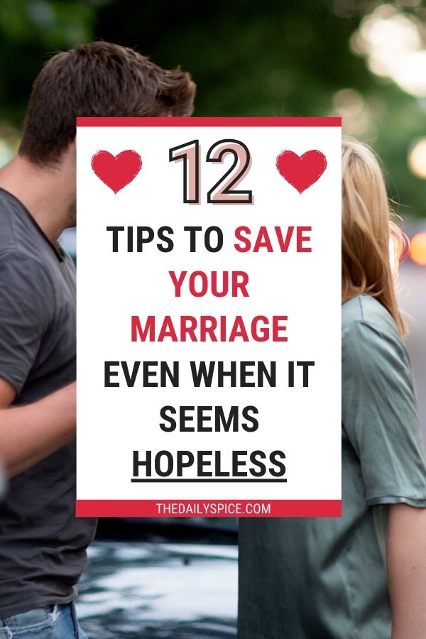 How To Save Your Marriage